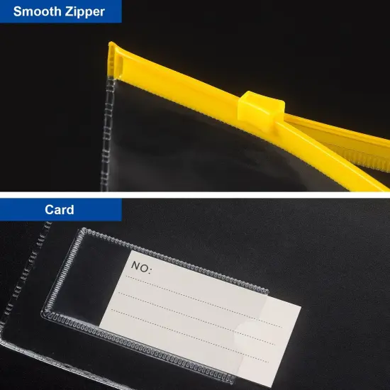 10 Pack Zipper Plastic Envelopes {3}