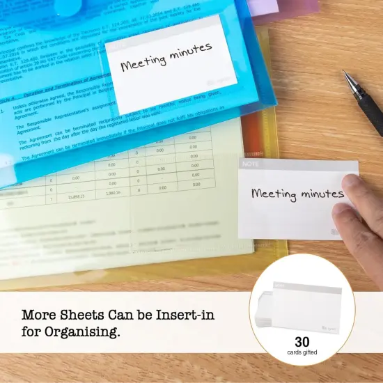 A5 Plastic Envelopes - 6 Colour {3}