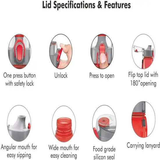 3 Pack 25 Oz Water Bottles - Multicolor {3}