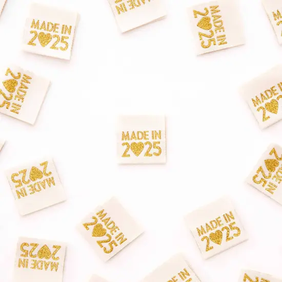 Made in 2025 Gold Woven Sewing Quilting Knitting Labels {2}
