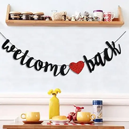 Welcome Back Banner Black Back to School {2}