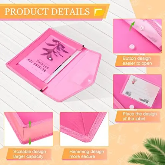 Plastic Expanding File Folders - Bright Color {2}