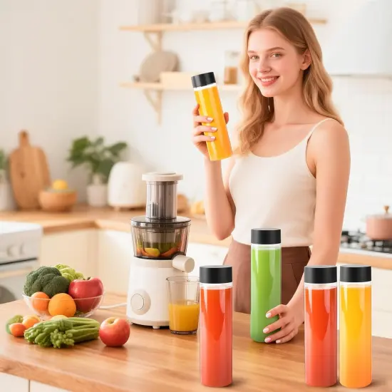 12 Pack 13.6 OZ (400 ml) Clear PET Plastic Juice Bottles {3}