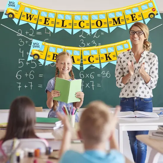 Back to School Banner School Bus {2}