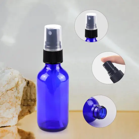 4 oz Mini Glass Spray Bottles (4 Pack Blue) {2}