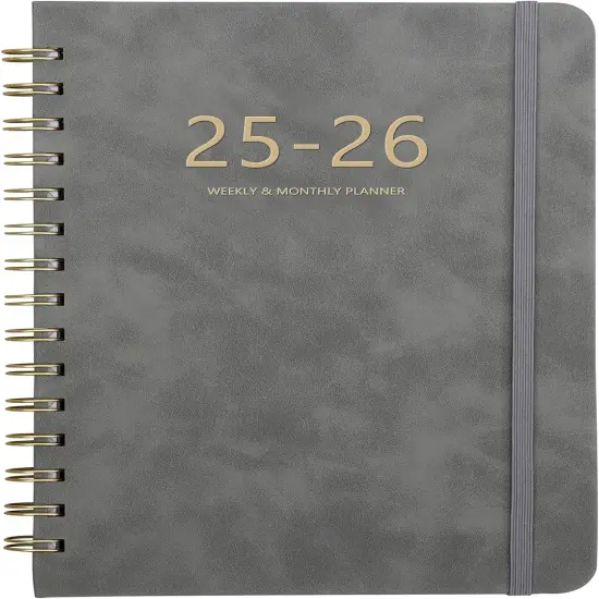 Academic Planner 2025-2026 - 6.4" x 8.5" (Gray) {1}