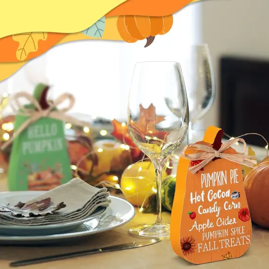 4 Pcs Fall Decorations Tiered Tray {4}