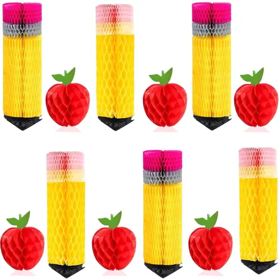 12Pcs Back to School Hanging Honeycomb {1}