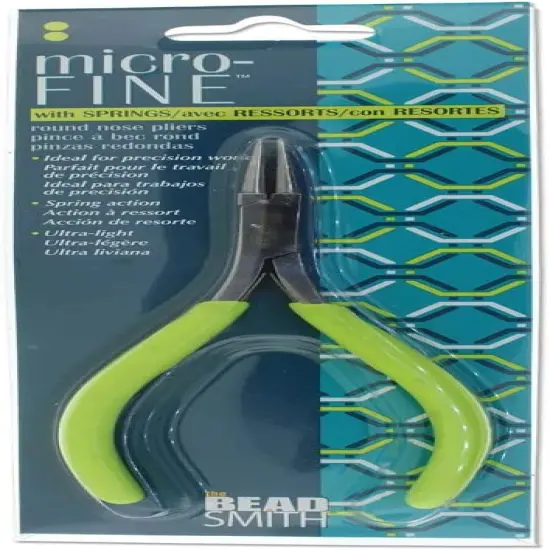 The Beadsmith Micro Mini Round Nose Pliers with Springs {6}