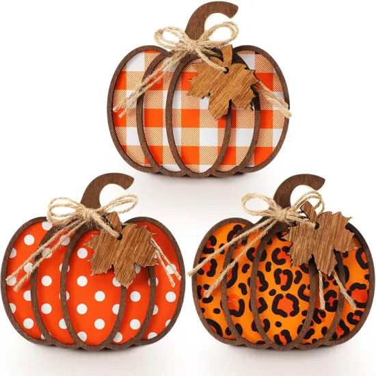 3 Pcs Fall Pumpkin Decor {1}