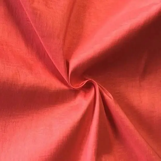 1 Yard 60" Wide Coral Stretch Taffeta Fabric Solid Satin Polyester for Dresses, Bridal Gowns & Crafts {1}