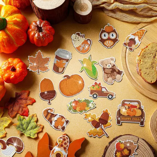 30 Pcs Refrigerator Diamond Art Magnets {3}