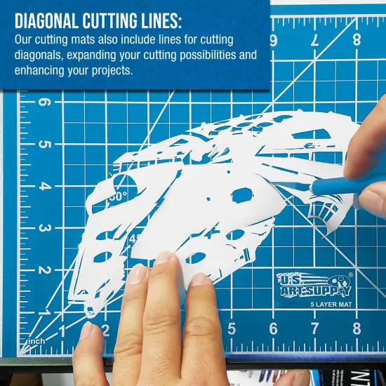 36" x 48" Self-Healing Cutting Mat 5-Ply - Double-Sided Pink/Blue Craft Mat, Non-Slip Cutting Mats for Crafts, Sewing, Quilting, Scrapbooking {4}