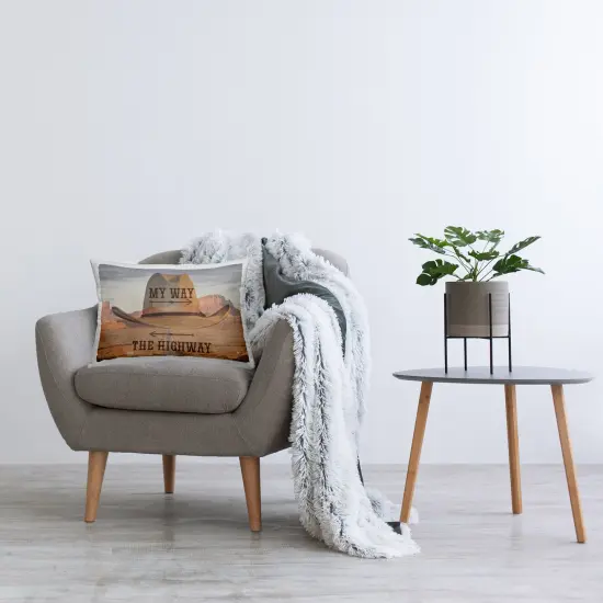 Stupell Industries Two Choices Funny Cowboy Indoor Pillow, 14 x 7 x 20 {2}