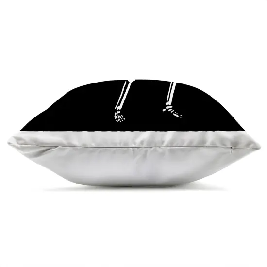 Stupell Industries But Coffee First Skeleton Outdoor Pillow, 18 x 7 x 18 {3}