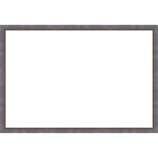 Two Tone Framed Dry Erase Magnetic Board Blue Copper {7}
