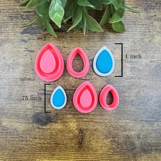 Teardrop Stud Clay Cutter | Western Turqouise {3}