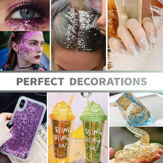 Holographic Blue Chunky Glitter {3}