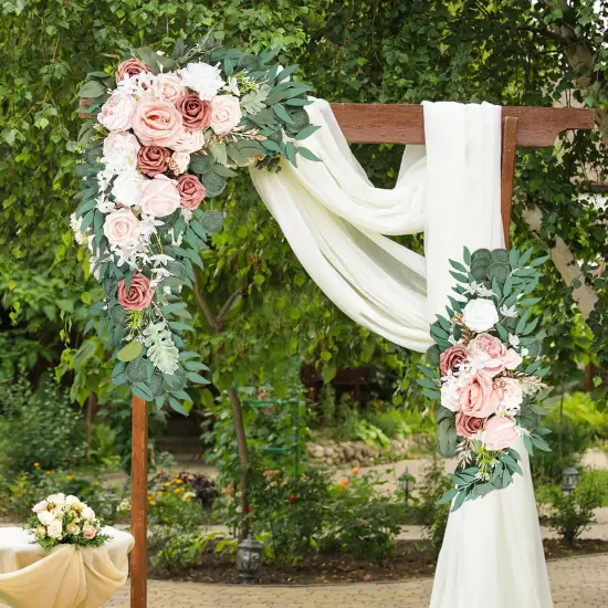 Ceremony and Reception Backdrop Decoration - Greenery Arrangements {2}