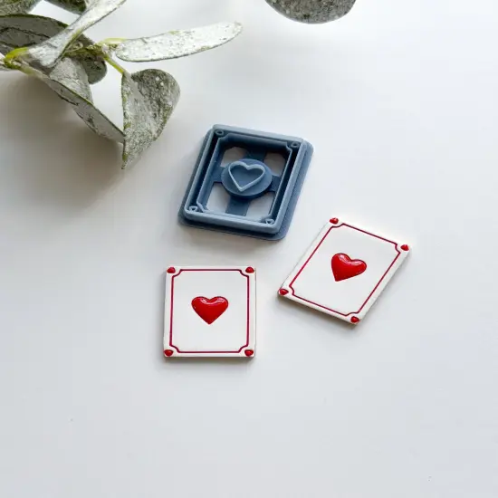 HEART PLAYING CARD | WONDERLAND | CLAY CUTTERS {2}