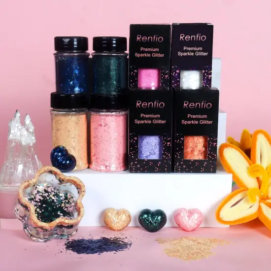 Matte Coral Chunky Glitter {3}