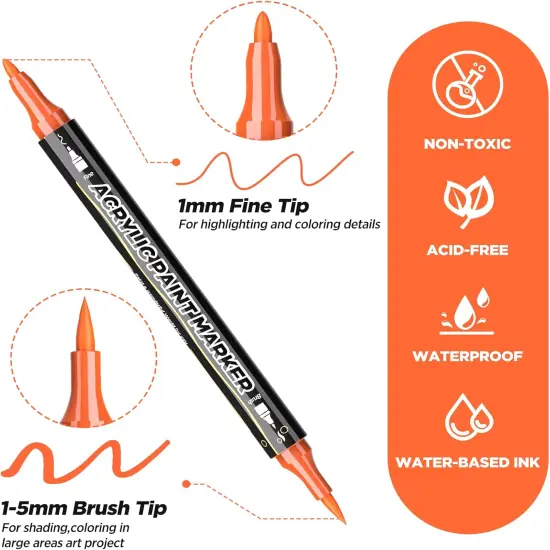 72 Colors Acrylic Paint Pens {2}