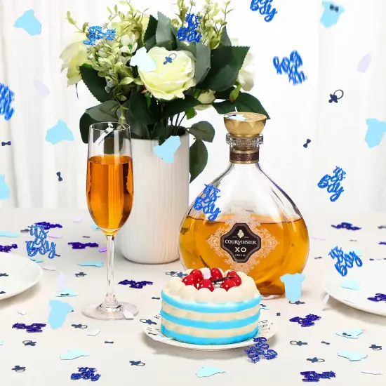 200 Pack Blue It's a Boy Confetti for Baby Shower Table Sequins Gender Reveal Party Supplies Baby Shower Party Decorations Supplies {5}