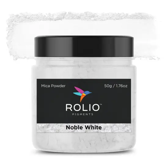 Rolio - 1 Jar Mica Powder (Noble White) - 50g / 1.8 oz {1}