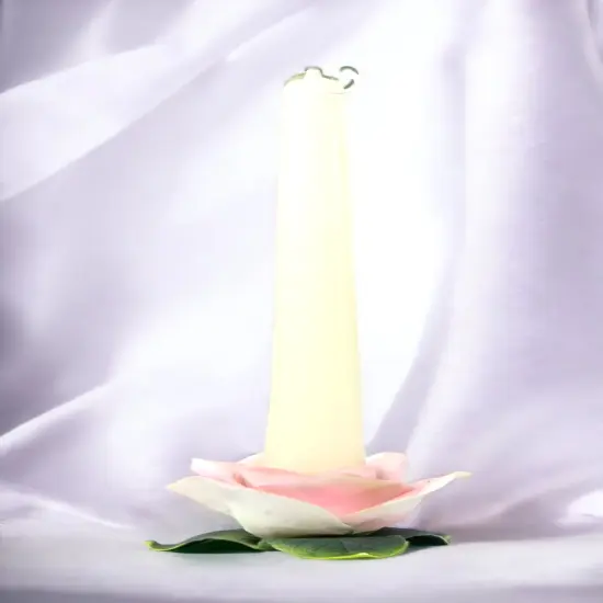 Ceramic Pink Rose Taper Candle Holder, Wedding D&eacute;cor or Gift, Anniversary D&eacute;cor or Gift, Home D&eacute;cor {1}