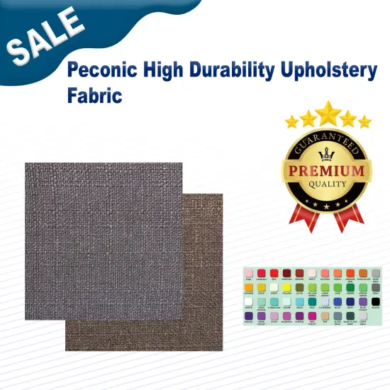 Peconic High Durability Upholstery Fabric Umber {2}