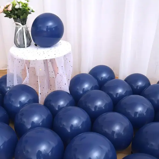 Navy Blue Balloons 100pcs Dark Blue Latex Party Balloons Different Sizes 18 12 10 5 Inch Night Blue Balloon Garland for Birthday Party Graduation Baby Shower Wedding Holiday Balloon Decoration {2}