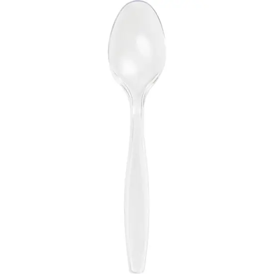 600 pc Bulk Clear Plastic Spoons {1}