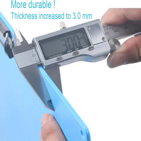 Clipboard with Ruler Extra Large Clipboard Landscape Low Profile Clip 11 x 17 Clipping Board Plastic Blue Pack of 1 {3}