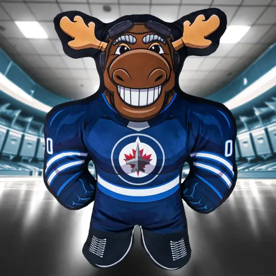 Bleacher Creatures Winnipeg Jets Mick E. Moose 24" Mascot Bleacher Buddy {4}
