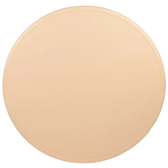 Emma and Oliver 45" Round Plastic Height Adjustable Activity Table Set with 4 Chairs Red {7}