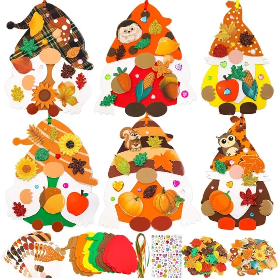 Make Your Own Fall Gnome Ornaments {1}