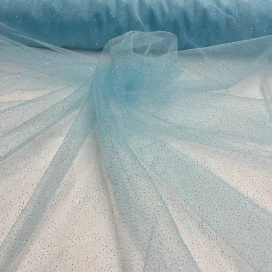 1 Yard Glitter Mesh Fabric 60" Width, 100% Polyester Sheer Sparkle for Dresses & Decor Rose Gold {4}