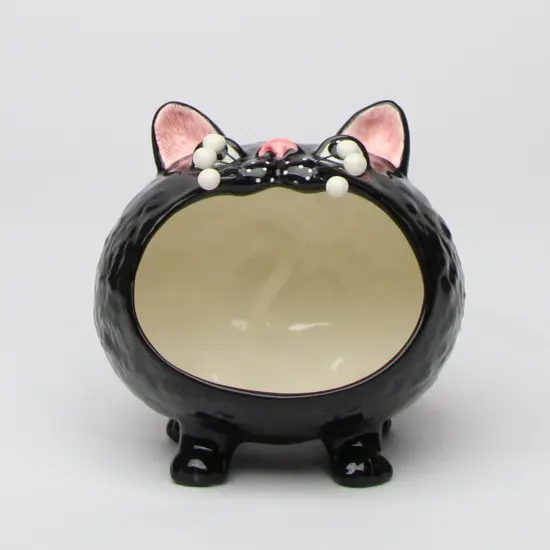 Ceramic Halloween Decor Black Cat Candy Bowl or Key Holder, Home D&eacute;cor, Gift for Her, Mom, Kitchen D&eacute;cor, Cat Lovers Gift, Pet Loss Gift {5}