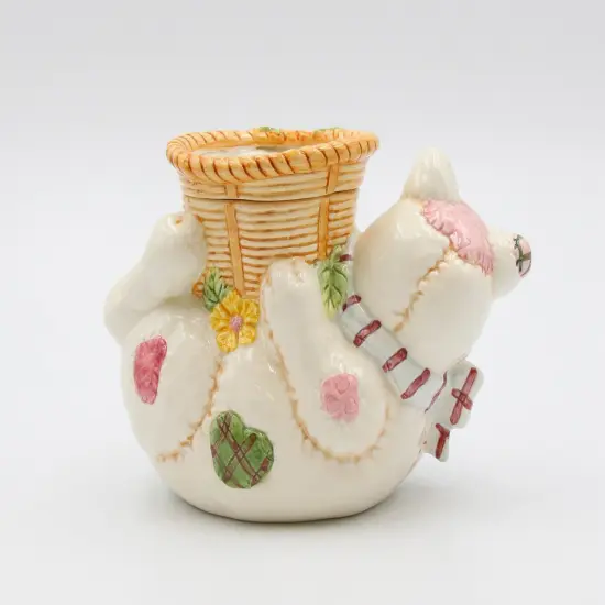 Ceramic Cat Doll Holding Up Mini Planter, Home Decor, Gift for Cat Lover, Gift for Her, Gift for Mom {4}