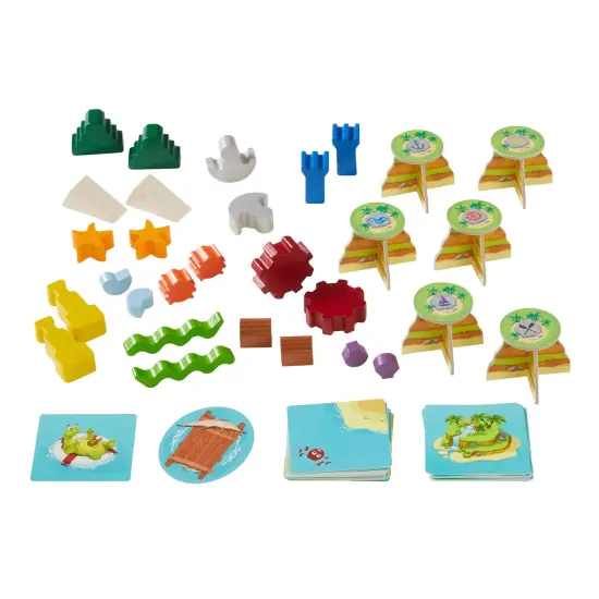 HABA Flotsam Float - Island Hopping, Wreckage Piling Stacking and Balancing Game for Ages 6+ (Made in Germany) Multicolor {3}