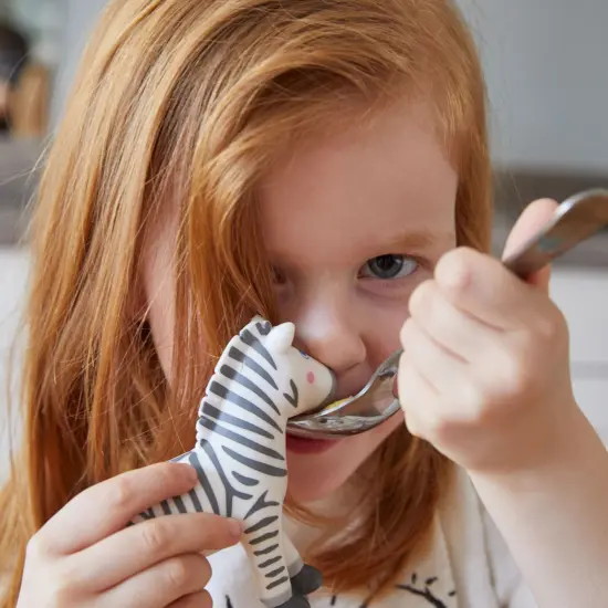 HABA Little Friends Zebra - 4" Chunky Plastic Zoo Animal Toy Figure Multicolor {7}