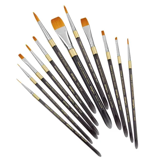 KINGART Original Gold&reg; Brush Set, 12 pc {3}