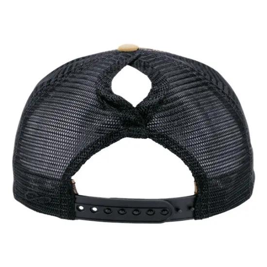 Infinity Her&reg; Women's Modern Trucker Cap Leopard/ Black {2}