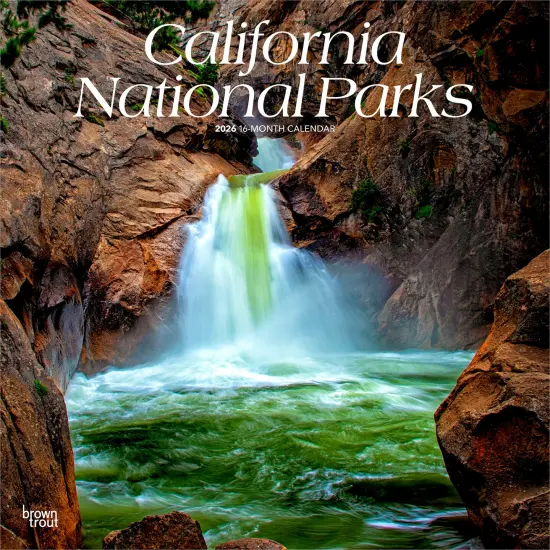 California National Parks | 2026 12 x 24 Inch (Hanging) Monthly Square Wall Calendar | Plastic-Free {1}