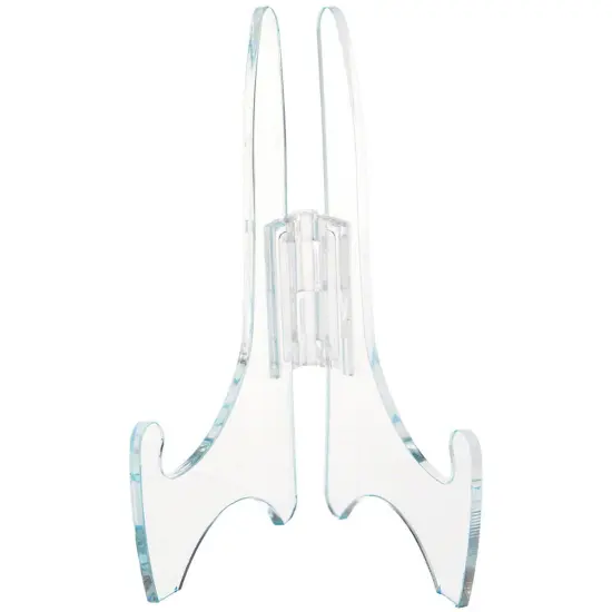 Plymor Clear Acrylic Adjustable Folding Display Easel, 5" H x 3.5" D (For 8" Plates) {1}