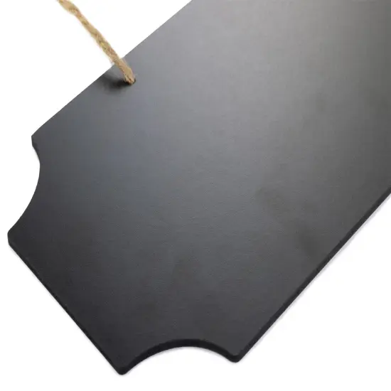 CousinDIY Notched Chalkboard Sign with Jute Hanger-5"X16" {4}