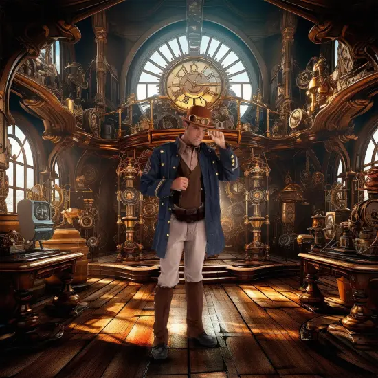 Steampunk General Costume Adult {3}