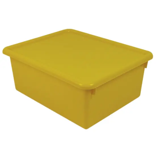 Stowaway&reg; 5" Letter Box with Lid, Yellow {1}