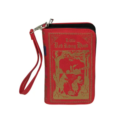 Little Red Riding Hood Book Wallet ID Holder Snap Close Novelty Fashion Wristlet {3}