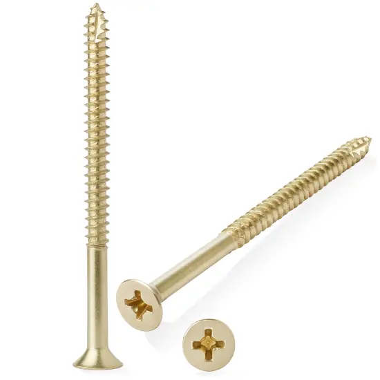 Cauldham Wood Screws #9 x 3 Inch for Door Hinges - 25 pack {5}